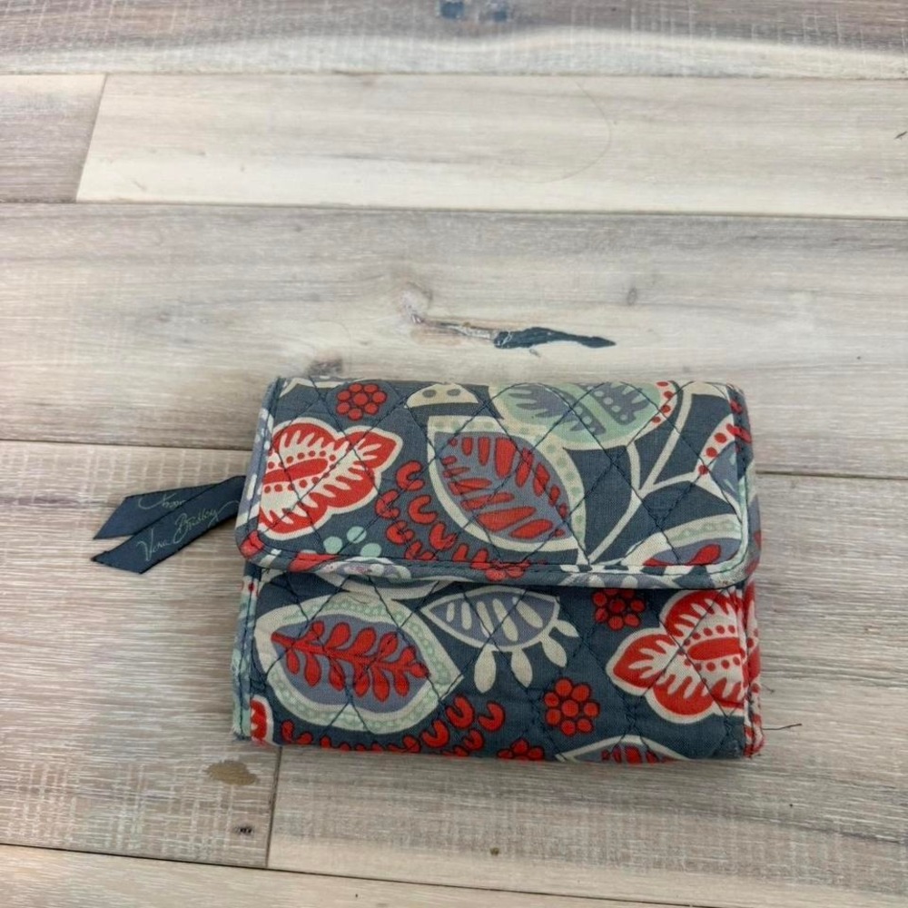Vera Bradley blue floral wallet